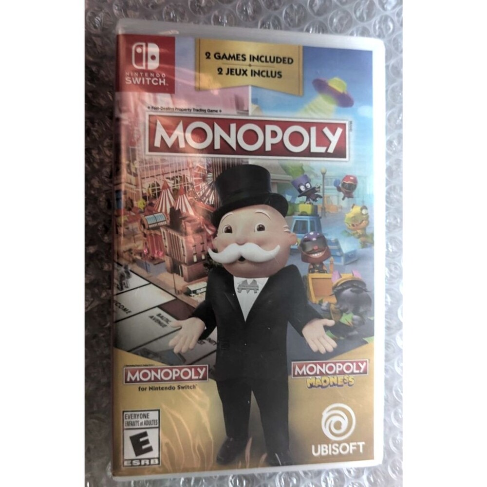 Monopoly & Monopoly Madness Nintendo Switch 2021 Sealed NWT 2 Games In One